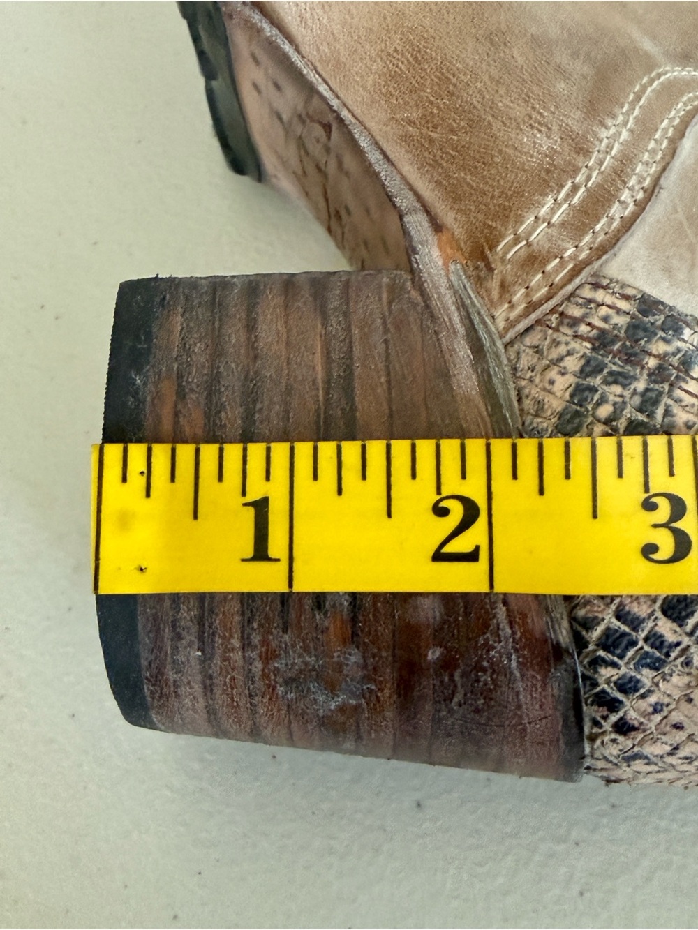FREEBIRD Calgary Knee-High Snake Print Inside Zip Tall Boot Size 8 - Picture 13 of 14
